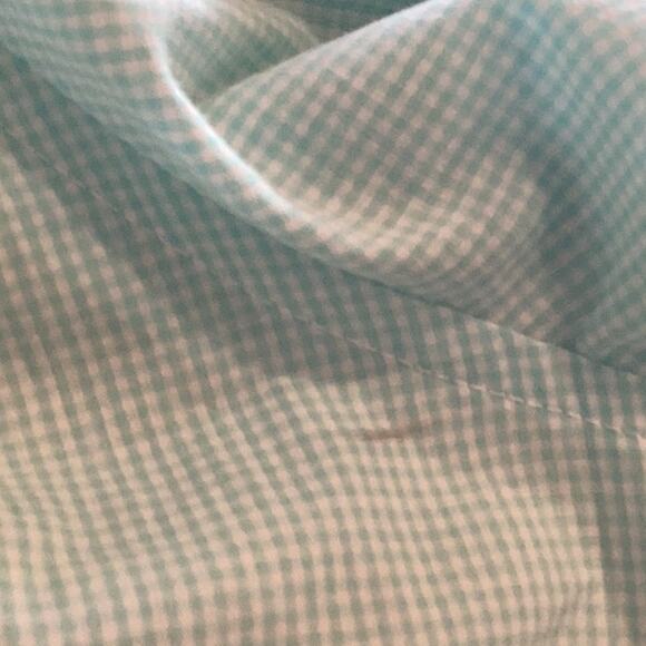 Chaps Easy Care Button Down Light Blue Checkered Shirt in Size XXL. Preloved. - Picture 7 of 7